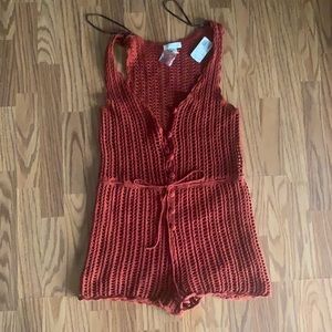 Retro Style Knit Romper